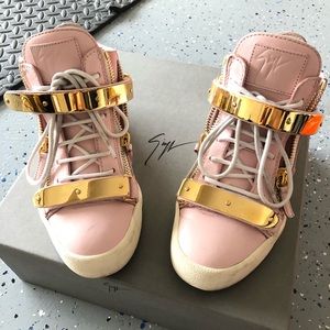 GZ GIUSEPPE ZANOTTI DESIGN Pink Golden Sneaker